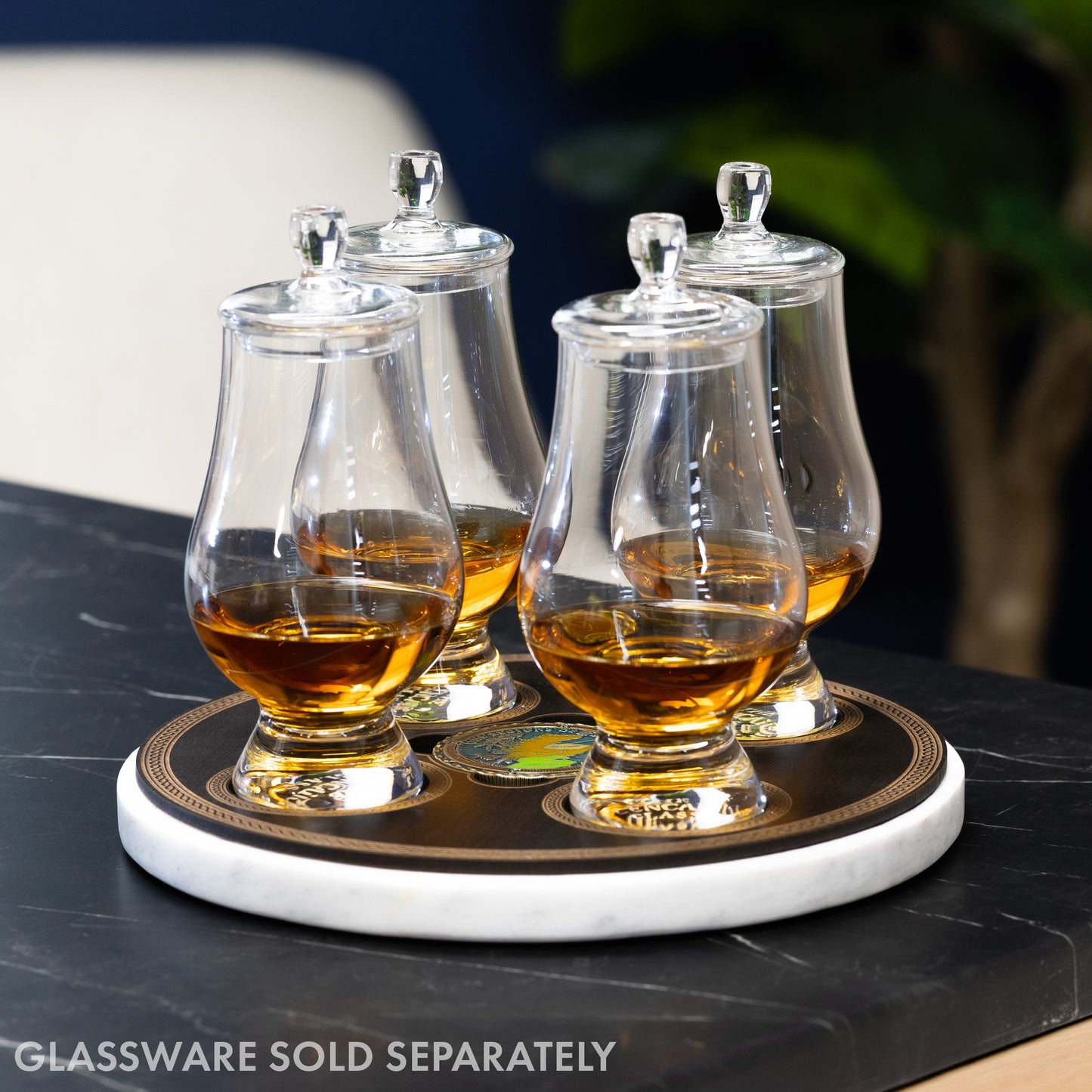 Limited Edition Tasting Tray with Regions of Scottish Whisky Coin