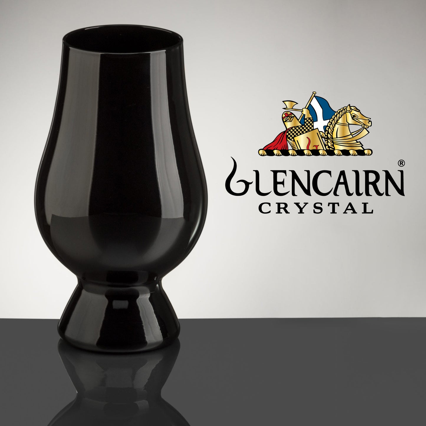 The Black Glencairn Whisky Glass, Official Blind Tasting Crystal Whiskey Glassware