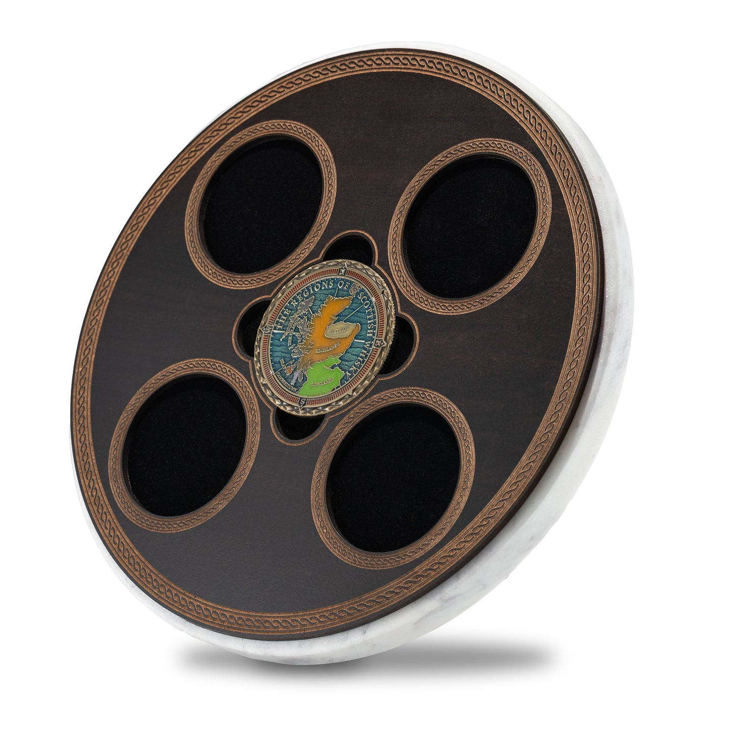 Limited Edition Tasting Tray with Regions of Scottish Whisky Coin
