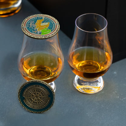 Limited Edition Tasting Tray with Regions of Scottish Whisky Coin