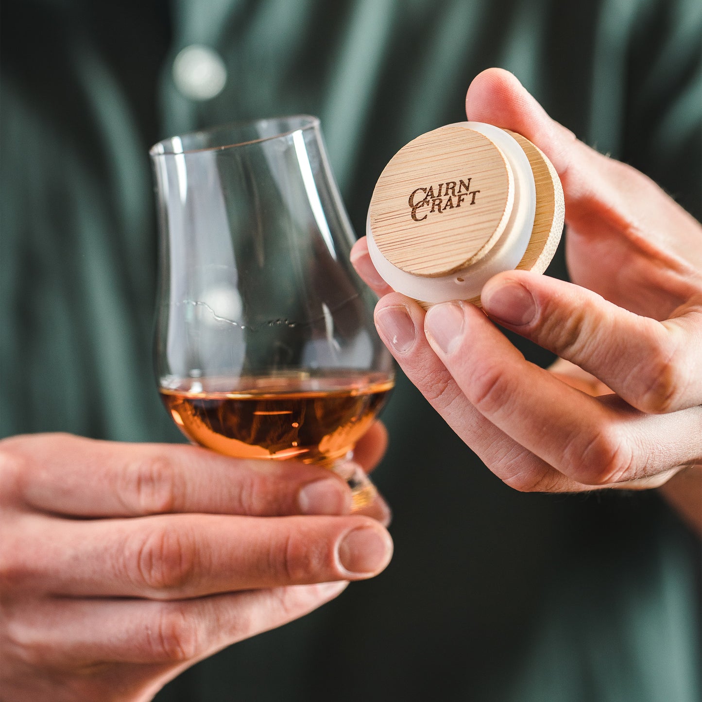 CairnCaps Glencairn Glass Lids  (Natural Bamboo)