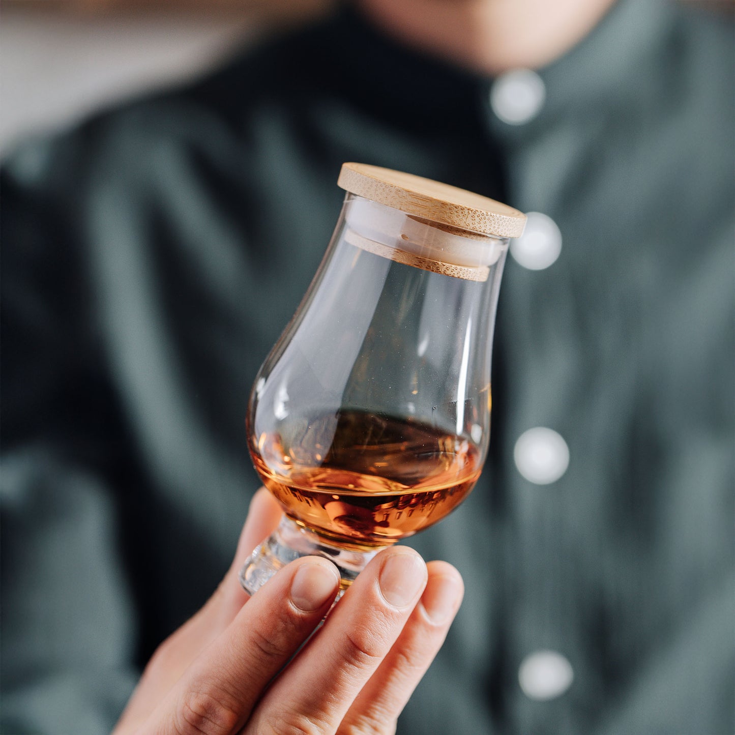 CairnCaps Glencairn Glass Lids  (Natural Bamboo)