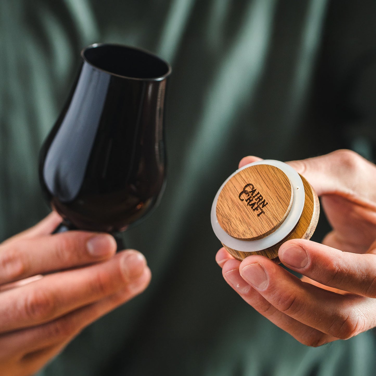 CairnCaps Glencairn Glass Lids (Dark Hardwood)