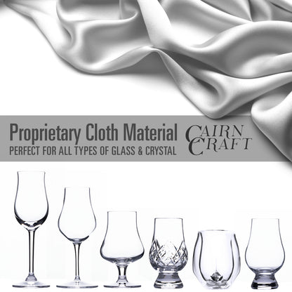 CairnCloth Glassware Polishing Cloths, 2-Pack