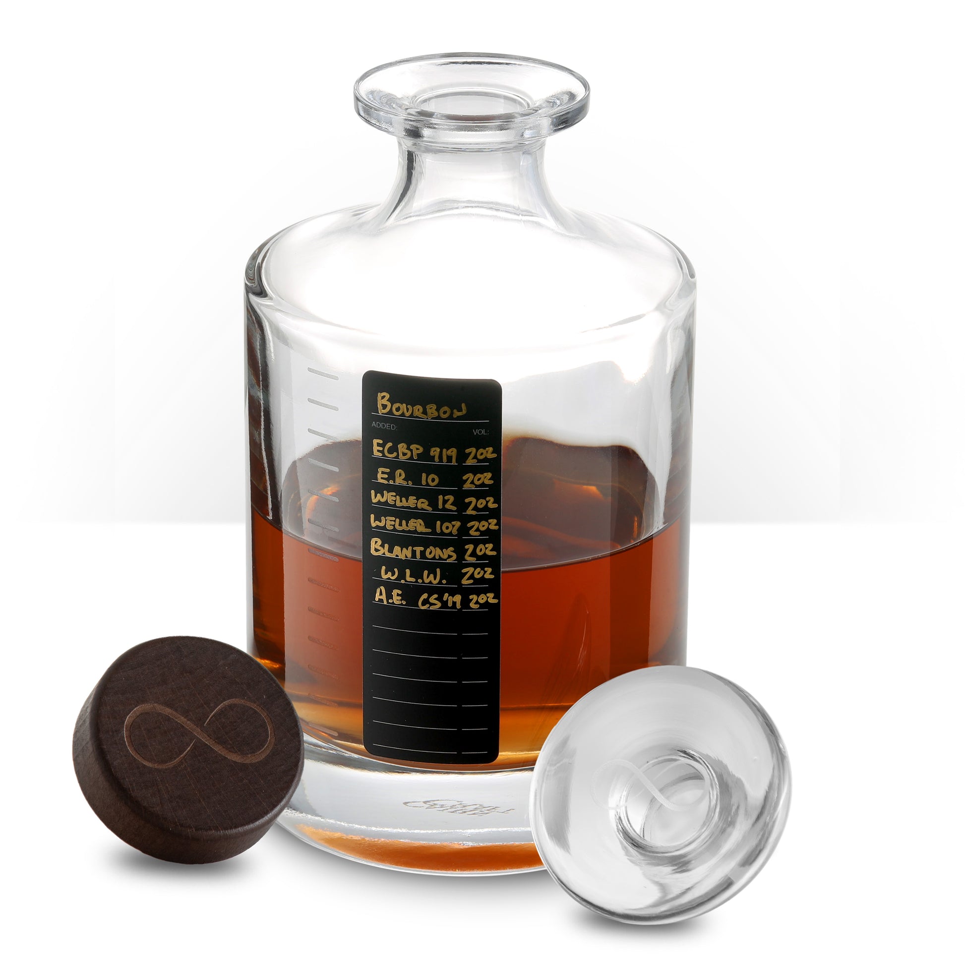 Whiskey Infinity Decanter - Cairn Craft Glass Whisky & Liquor Bottle and Stopper