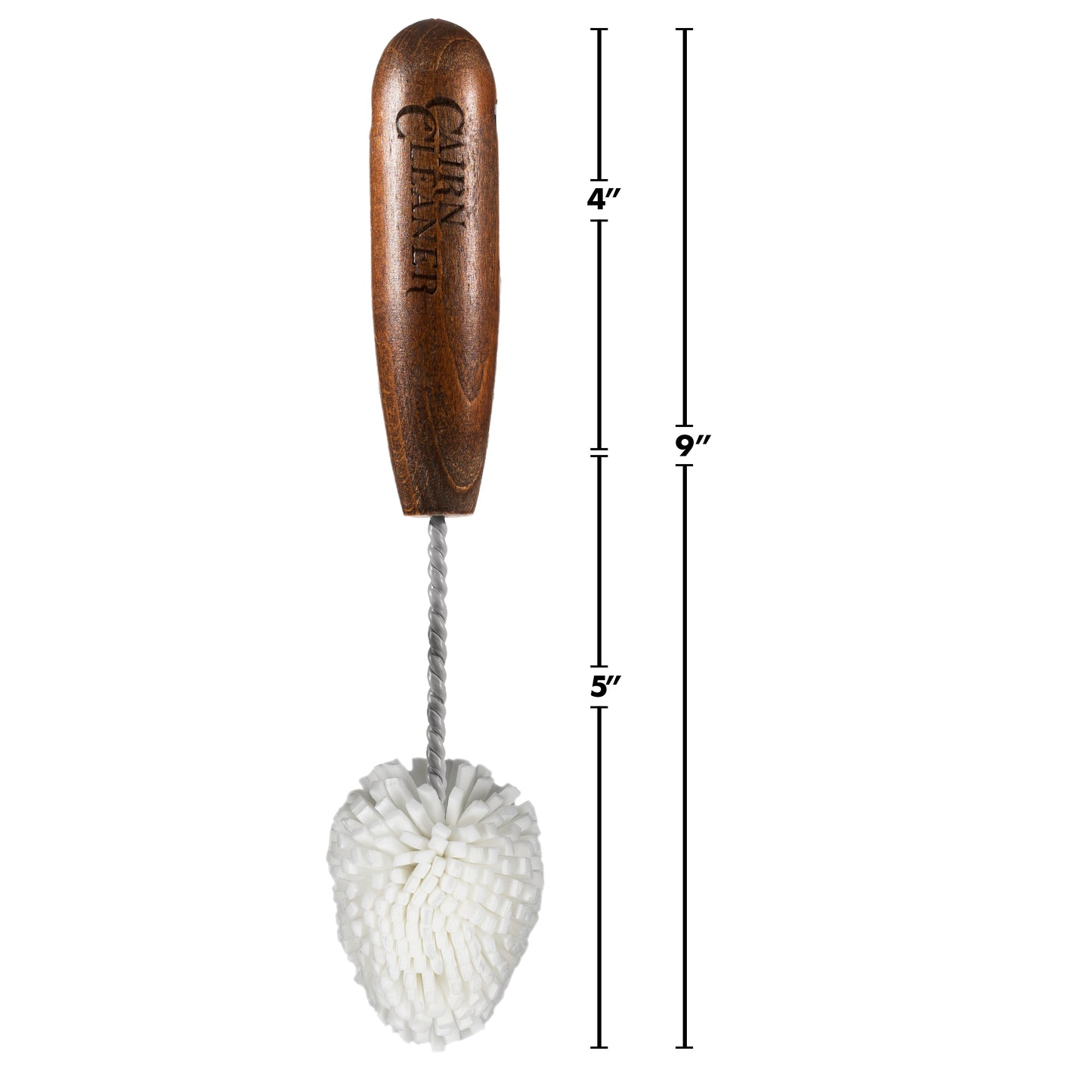 CairnCleaner Glassware Brush (Dark Hardwood)